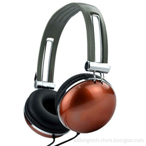 2014 New Stylish Wired Headset with Round Ear Housing